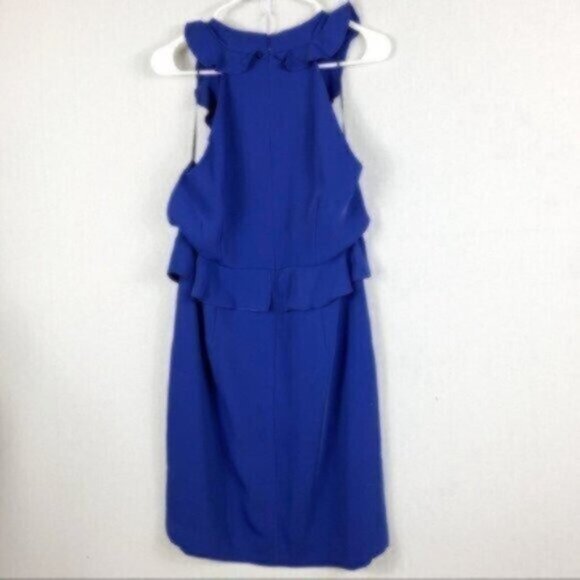 NWT Trina Turk Bluish Purple Ruffle Sleeveless Summer Dress 10 - Picture 4 of 6